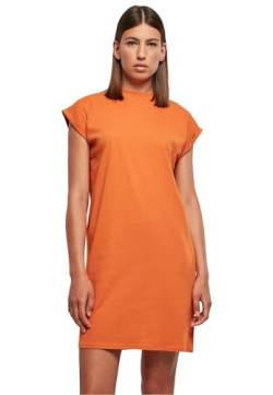 Urban Classics Damen Kleid Ladies Turtle Extended Shoulder Dress vintageorange L von Urban Classics