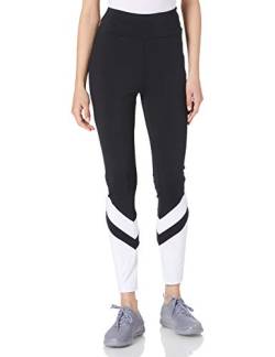 Urban Classics Damen TB3635-Ladies Arrow High Waist Leggings, Black/White, 3XL von Urban Classics