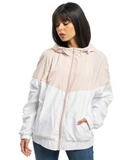 Urban Classics Damen TB3638-Ladies Arrow Windbreaker Windjacke, lightpink/White, S von Urban Classics