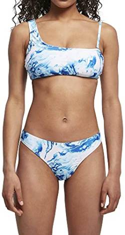 Urban Classics Damen Ladies Asymmetric Tank Top Bikini-Set, Ocean White, L von Urban Classics