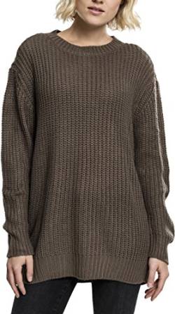 Urban Classics Damen Ladies Basic Crew Sweater Pullover, Grün (Army Green 1144), X-Small von Urban Classics