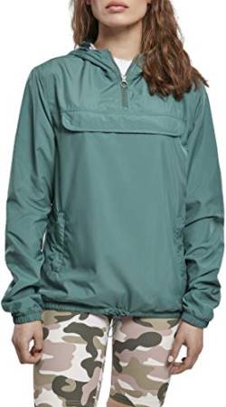 Urban Classics Damen Ladies Basic Pull Over Jacket Windjacke, paleleaf, XS von Urban Classics