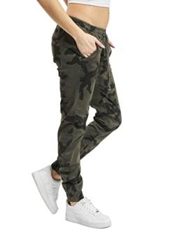 Urban Classics Damen Ladies Camo Jogging Pants Sporthose, Mehrfarbig (Dark Camo 00784), XXL von Urban Classics