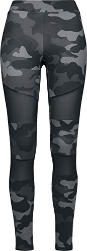 Urban Classics Damen Ladies Camo Tech Mesh Leggings, darkcamo/blk, L von Urban Classics