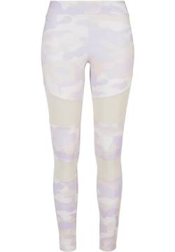 Urban Classics Damen Ladies Camo Tech Mesh Leggings, lilaccamo, L von Urban Classics