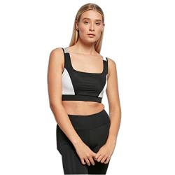 Urban Classics Damen Ladies Color Block Bra BH, black/white, 3XL von Urban Classics