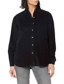 Urban Classics Damen TB3755-Ladies Corduroy Oversized Shirt Hemd, Black, 3XL von Urban Classics