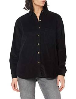 Urban Classics Damen Ladies Corduroy Oversized Shirt Hemd, Black, XXL von Urban Classics