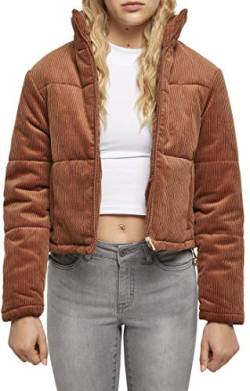 Urban Classics Damen Ladies Corduroy Puffer Jacket Jacken, Toffee, L von Urban Classics