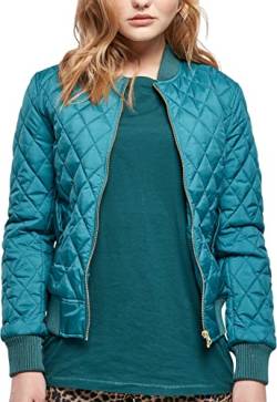 Urban Classics Damen Ladies Diamond Quilt Nylon Jacket Jacke, Jasper, XS von Urban Classics