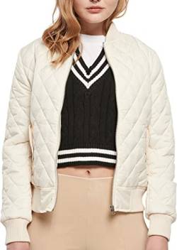 Urban Classics Damen Ladies Diamond Quilt Nylon Jacket Jacke, whitesand, 4XL von Urban Classics