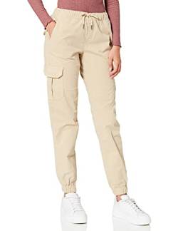 Urban Classics Damen Ladies High Waist Cargo Jogging Pants Hose, Concrete, L von Urban Classics