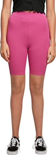 Urban Classics Damen TB4790-Ladies High Waist Lace Inset Cycle Yoga-Shorts, brightviolet, 3XL von Urban Classics