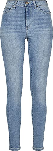 Urban Classics Damen Ladies High Waist Skinny Jeans Hose, Blau (Mid Stone Wash 02292), W(Herstellergröße: 27/30) von Urban Classics