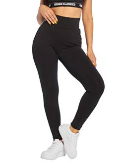 Urban Classics Damen TB2859-Ladies High Waist Sport Leggings, Schwarz (Black 00007), XS von Urban Classics