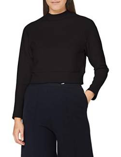 Urban Classics Damen TB3782-Ladies Interlock Short Turtleneck Crew Sweatshirts, Black, XL von Urban Classics