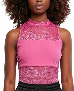 Urban Classics Damen Ladies Laces Body T-Shirt , Rosa , S von Urban Classics