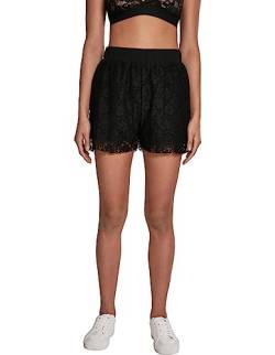 Urban Classics Damen TB2594-Ladies Laces Shorts, Schwarz (Black 00007), M von Urban Classics