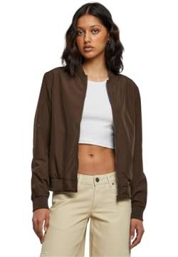 Urban Classics Damen Ladies Light Bomber Jacket Jacke, Brown, 36 von Urban Classics