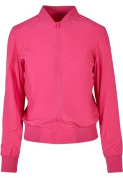 Urban Classics Damen Ladies Light Bomber Jacket Jacke, Hibiskus Pink, XS von Urban Classics