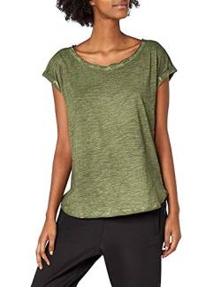 Urban Classics Damen Ladies Long Back Shaped Spray Dye Tee T Shirt, Grün (Olive 176), L EU von Urban Classics