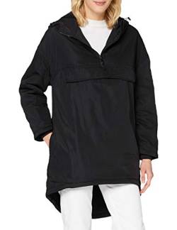 Urban Classics Damen Ladies Long Oversized Pull Over Jacket Jacken, Schwarz, M von Urban Classics