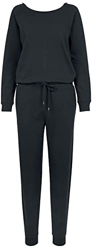 Urban Classics Damen Ladies Long Sleeve Terry Jumpsuit, Schwarz (Black 00007), L von Urban Classics