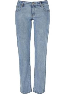 Urban Classics Damen Ladies Low Waist Straight Denim Pants Hose, Tinted Lightblue Washed, 30 von Urban Classics