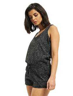 Urban Classics Damen Ladies Melange Hot Jumpsuit, Darkgrey/Grey, XS von Urban Classics