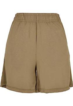 Urban Classics Damen Ladies Modal Shorts, Khaki, L von Urban Classics