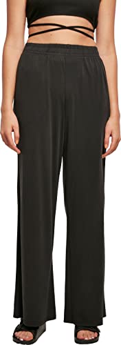 Urban Classics Damen Ladies Modal Wide Leg Pants Hose, Schwarz, M EU von Urban Classics