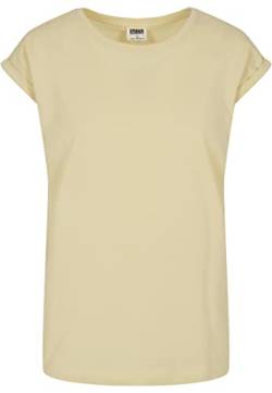 Urban Classics Damen Ladies Organic Extended Shoulder Tee T Shirt, Softyellow, 5XL EU von Urban Classics
