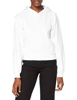 Urban Classics Damen Ladies Organic Gathering Batwing Hoody Kapuzenpullover, White, XL von Urban Classics