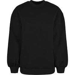 Urban Classics Damen Ladies Organic Oversized Crew Sweatshirt, Black, 4XL von Urban Classics