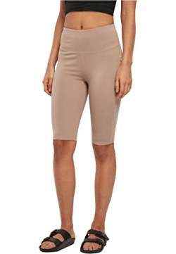 Urban Classics Damen TB5014-Ladies Organic Stretch Jersey Cycle Yoga-Shorts, softtaupe, M von Urban Classics