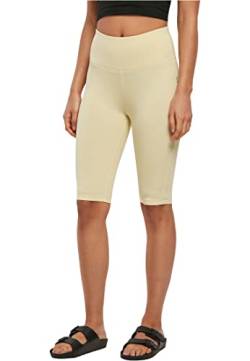 Urban Classics Damen Ladies Organic Stretch Jersey Cycle Yoga-Shorts, softyellow, XS von Urban Classics