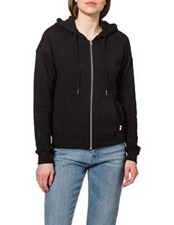 Urban Classics Damen Ladies Organic Terry Zip Hoody Strickjacke, Schwarz, M EU von Urban Classics