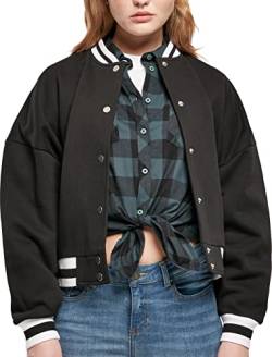 Urban Classics Damen Ladies Oversized College Jacket Cardigan Sweater, Schwarz, L EU von Urban Classics