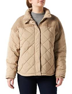 Urban Classics Damen Ladies Oversized Diamond Quilt Puffer Jacket Jacke, softtaupe, L von Urban Classics