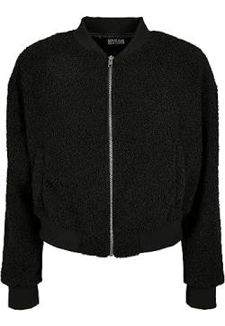 Urban Classics Damen Ladies Oversized Sherpa Bomber Jacket Jacke, Black, L von Urban Classics