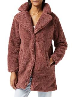 Urban Classics Damen Ladies Oversized Sherpa Coat Mantel, Rosa (Darkrose 01472), Medium (Herstellergröße: M) von Urban Classics