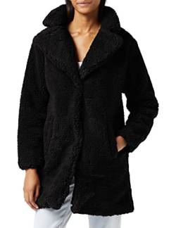 Urban Classics Damen Ladies Oversized Sherpa Coat Mantel, Schwarz (Black 00007), X-Large (Herstellergröße: XL) von Urban Classics