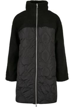 Urban Classics Damen Ladies Oversized Sherpa Quilted Coat Jacke, Black, XXL von Urban Classics