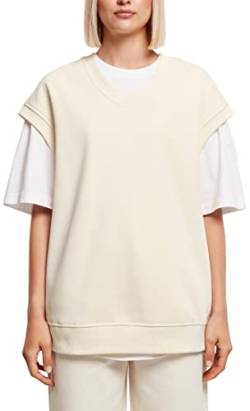 Urban Classics Damen Ladies Oversized Sweat Slipover Sweatshirt, whitesand, L von Urban Classics
