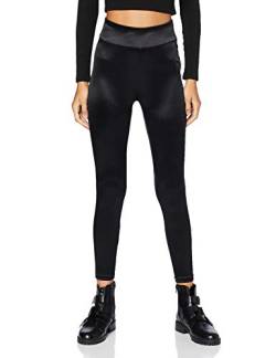 Urban Classics Damen Ladies Shiny High Waist Leggings, Schwarz, 4XL von Urban Classics