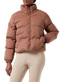 Urban Classics Damen Ladies Short Peached Puffer Jacket Jacke, bark, S von Urban Classics