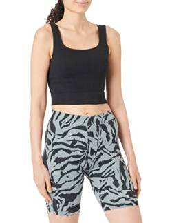 Urban Classics Damen TB4791-Ladies Soft AOP Cycle Yoga-Shorts, blackzebra, 3XL von Urban Classics