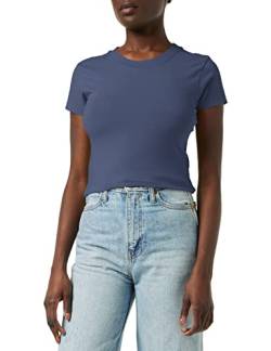 Urban Classics Damen Ladies Stretch Jersey Cropped Tee T-Shirt, vintageblue, XL von Urban Classics