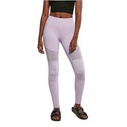 Urban Classics Damen Ladies Tech Mesh Leggings, Lilac, L von Urban Classics