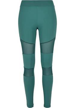 Urban Classics Damen Ladies Tech Mesh Leggings, Paleleaf, M EU von Urban Classics